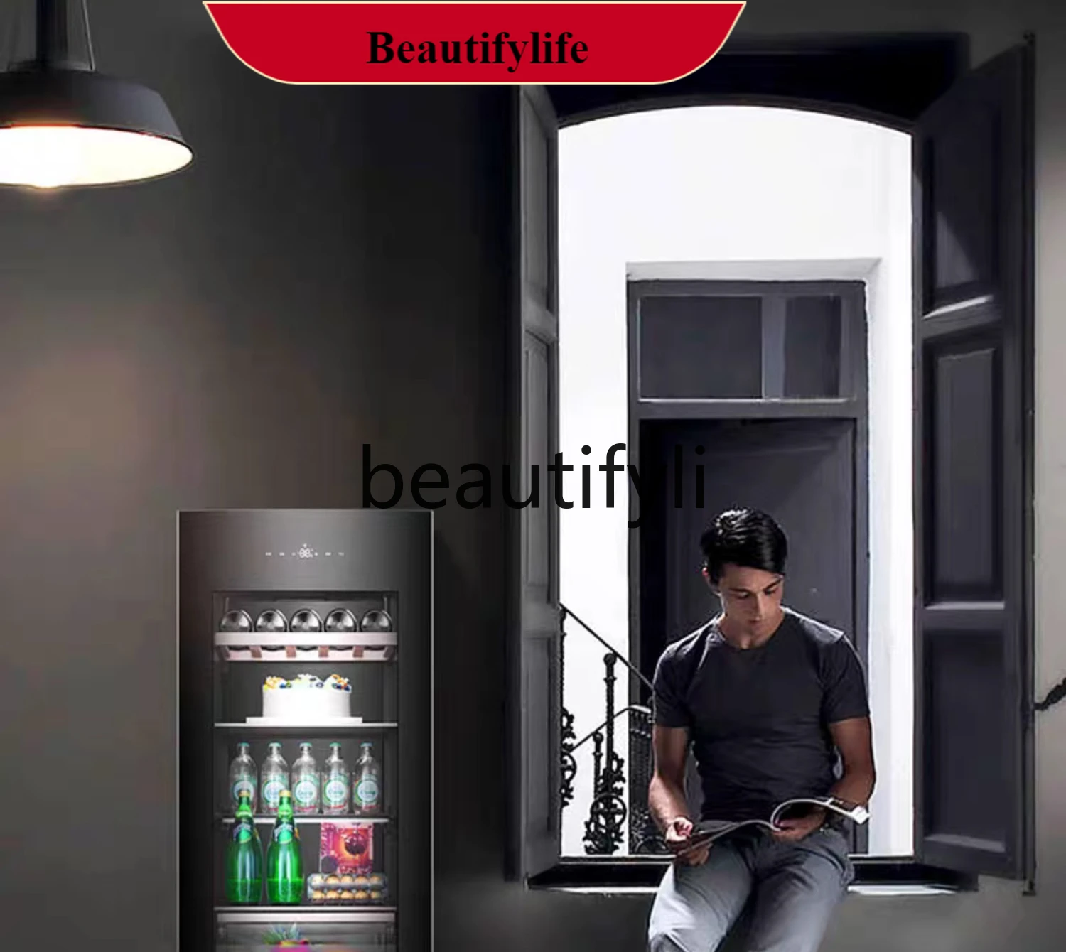 

E132 189 liters frost-free fashion ice bar large-capacity tea drink wine cabinet fruit preservation