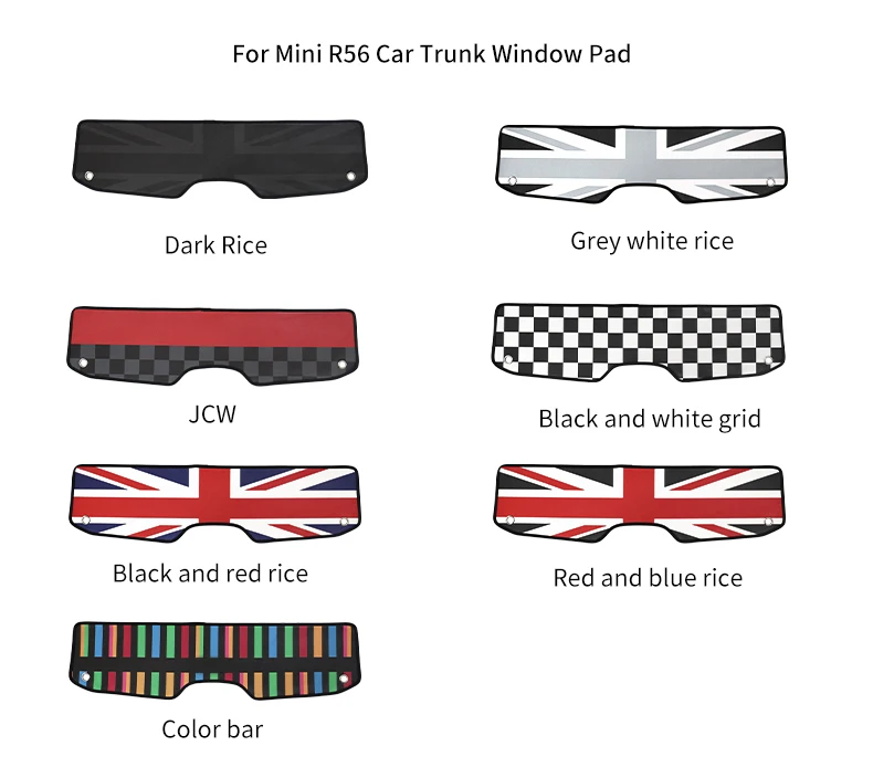 Kofferraum-Fensterpolster für Mini Cooper R56 F56 F55 F60 F65 F66 R60 Countryman Auto-Styling Innendekorationszubehör – Detail 11