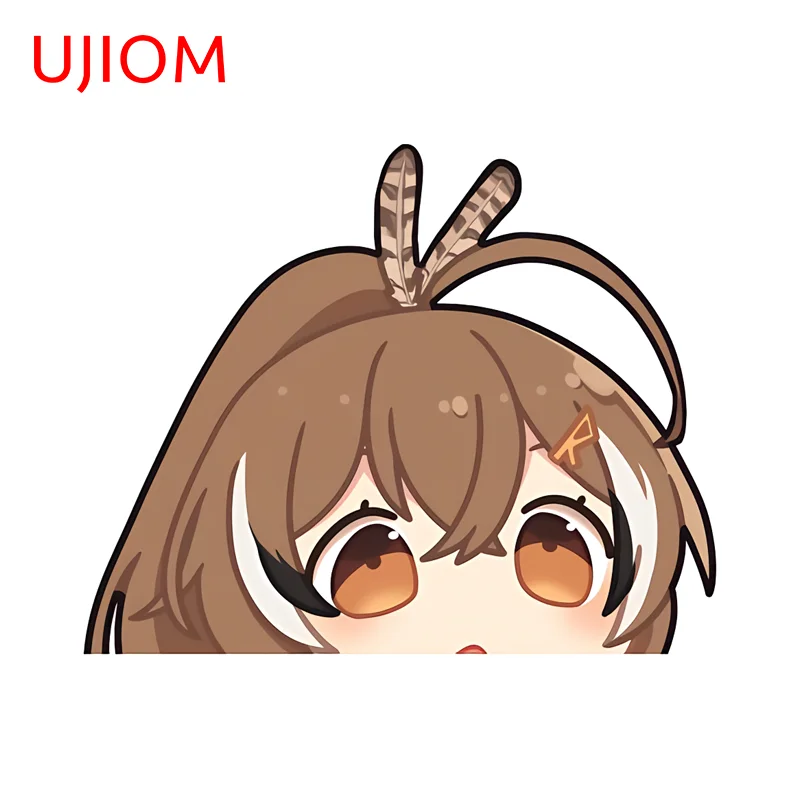 UJIOM For Hololive Nanashi Mumei Wall Sticker Artistic Creative Anime Suitcase Decal Unique Sunscreen Window Vestibule Decor