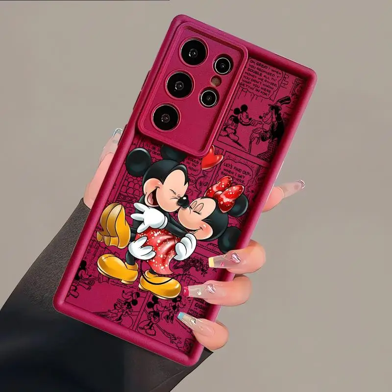 Disney Mickey Minnie Mouse Case for Samsung Galaxy S24 Ultra S22 Plus S20 FE S21 S23 Ultra S22 Ultra Coque Soft Cover