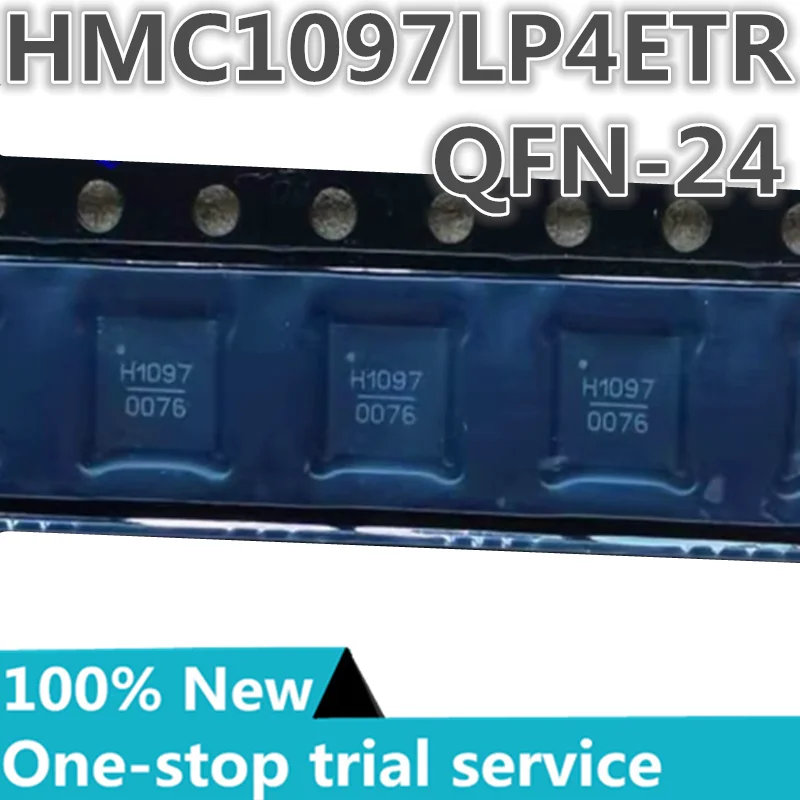 

1-10PCS %New original HMC1097LP4ETR HMC1097LP4E Silk screen H1097 QFN-24 RF modulator IC 100MHz ~ 6GHz