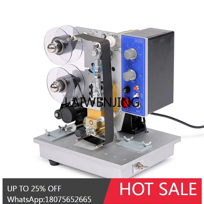 MJY color ribbon coding machine automatic continuous date double row digital label stamp