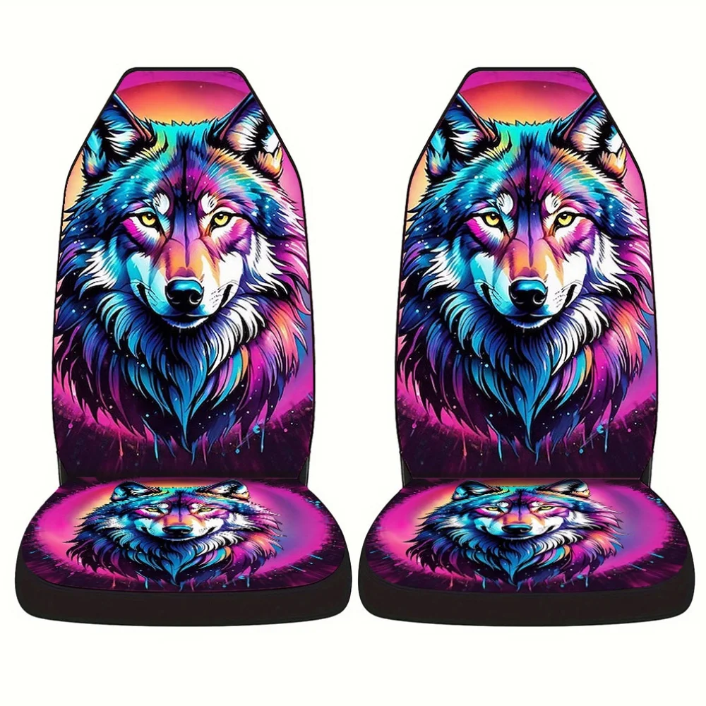 Stylish Printed Car Seat Covers Complete Set, Designed To Fit Universally. Made From High-Quality Polyester, These Comfortable A