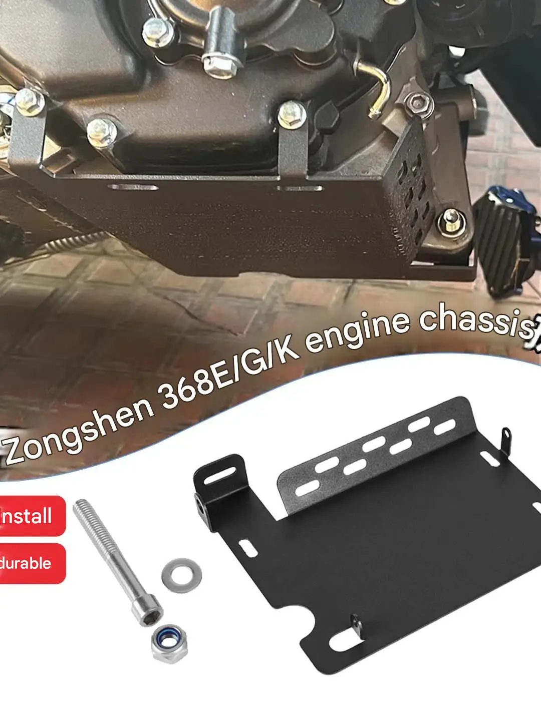 For ZONTES 368GK/368E Engine Armor Elevated Ground Clearance Design Off-Road Motorcycle Protection Reduce Bottoming out