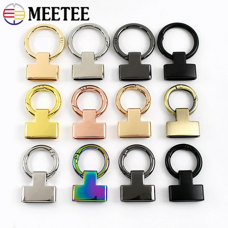 

5/10Pcs Meetee 20/25mm Metal Buckles for Handbag Strap Spring Snap Hook O Ring Keychain Screw Connector Hardware Bag Accessories