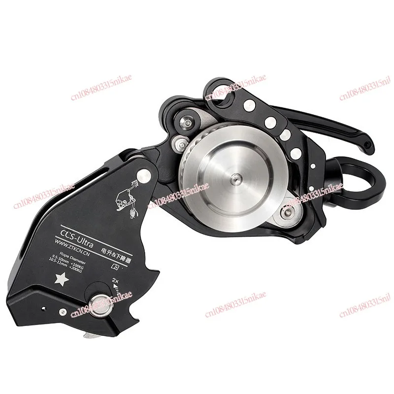 

Aerial work pulley Electric lift moderator Rope lifter Descender Rock climbing rope climbing machine