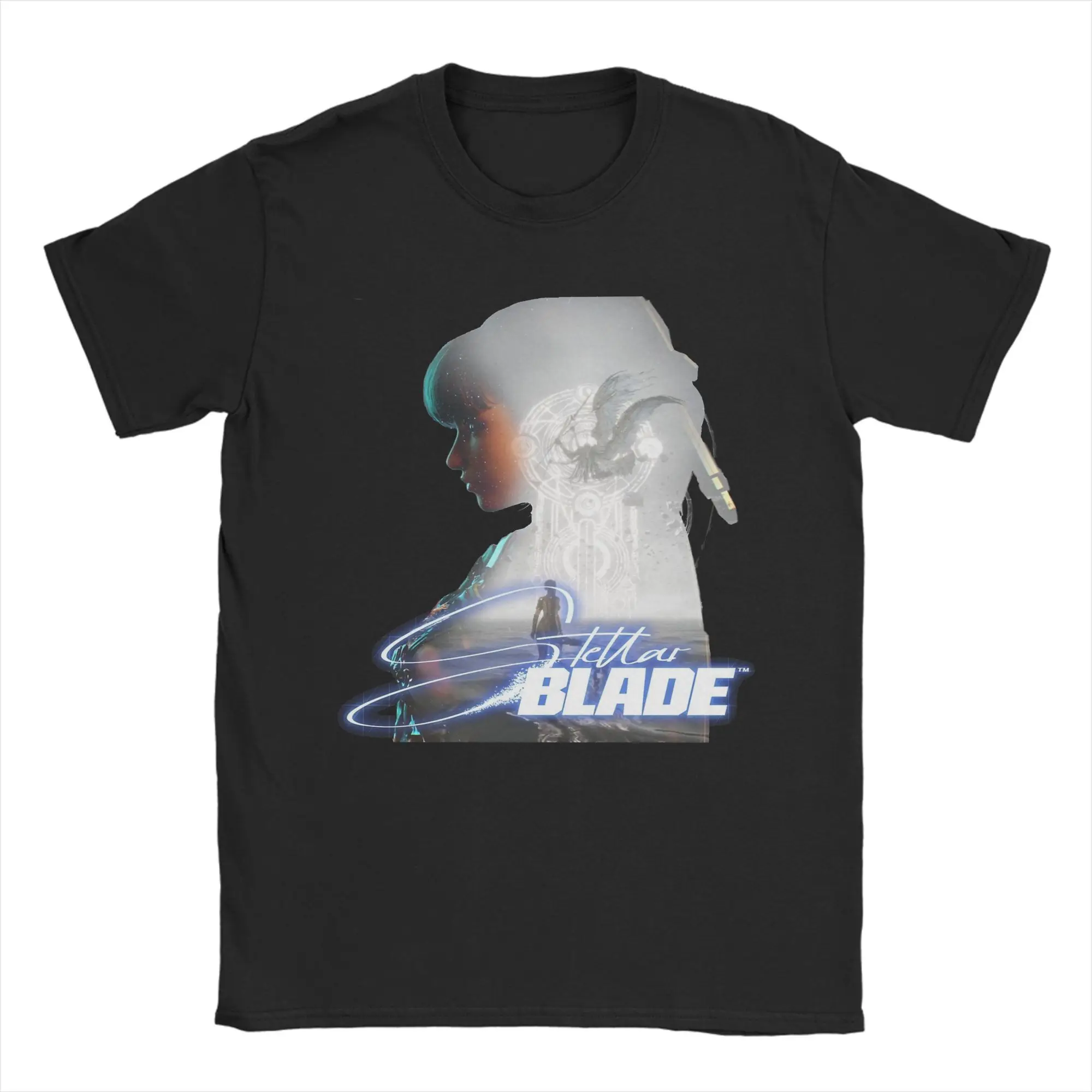 

Men T-Shirts Stellar Blade Eve Humorous Pure Cotton Tees Short Sleeve T Shirt O Neck Clothes Big Size