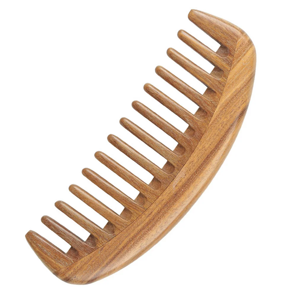 Headache Relief Comb Hair Sandalwood Simple Design Wooden Tangling Prevention Harmless