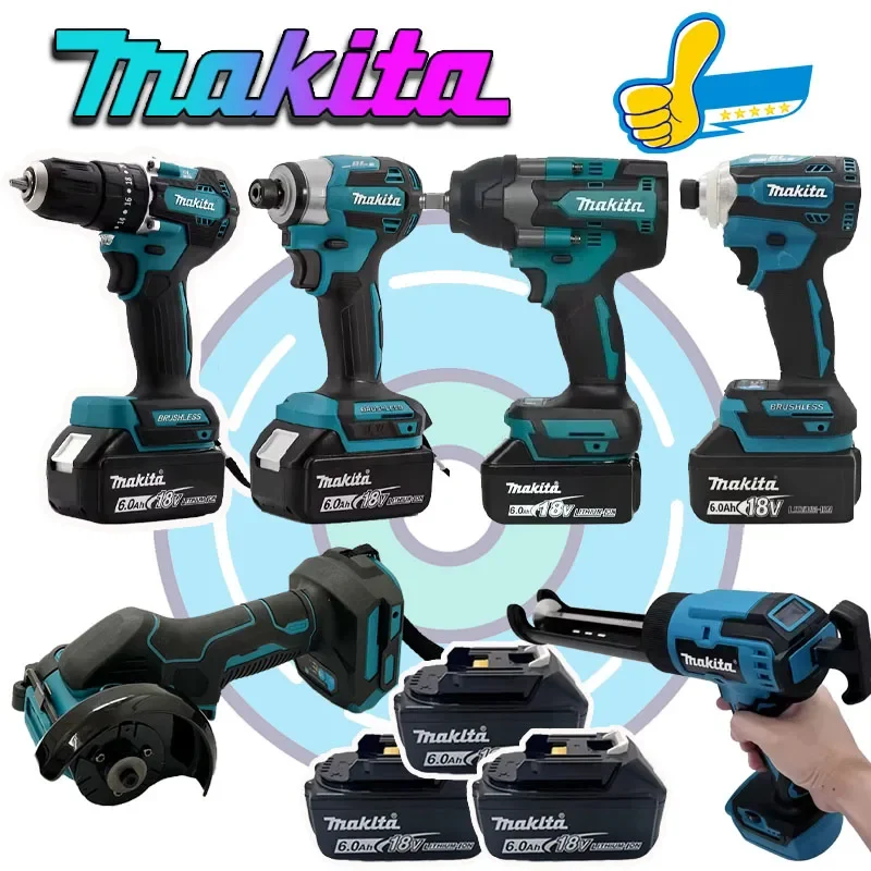 

Ударный шуруповерт Makita, аккумуляторная отвертка, электрическая сабельная пила, различные модели портативных беспроводных электроинструментов