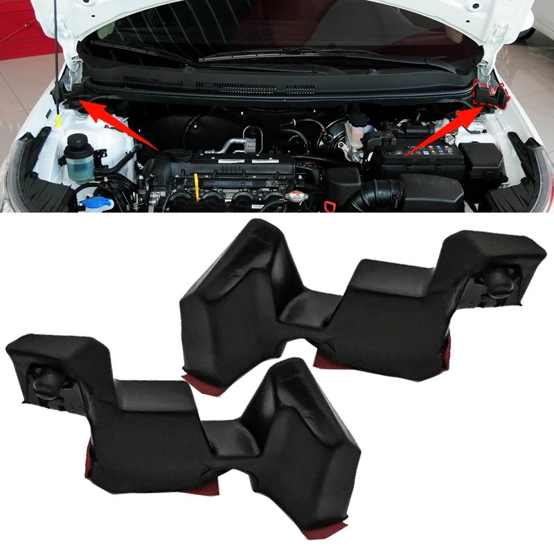 

Для Kia K2 RIO 2010 2011 2012 2013-2016 уплотнение капота, перегородка, блокирующая погодную головку, буферный блок капота 864324Y000 864424Y000
