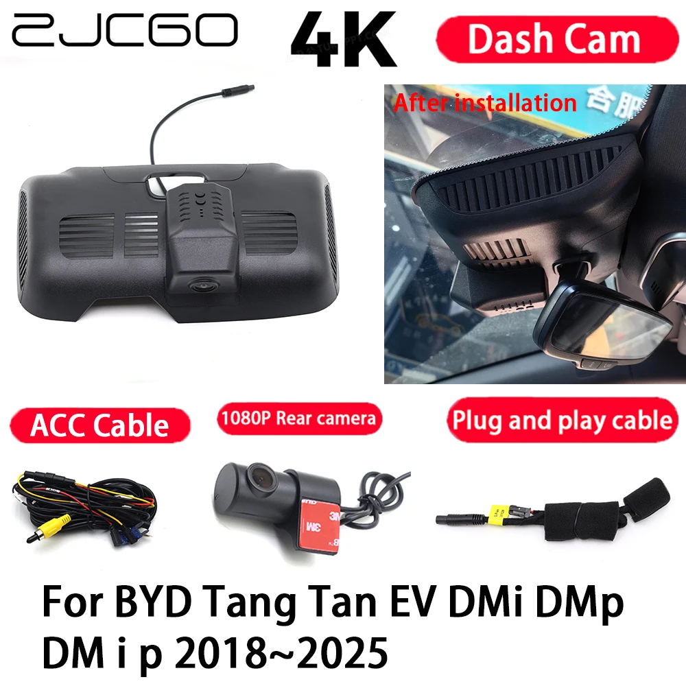 

Car Camera 4K Plug and Play Dash Cam Video Recorder Night Vision for BYD Tang Tan EV DMi DMp DM i p 2018-2025