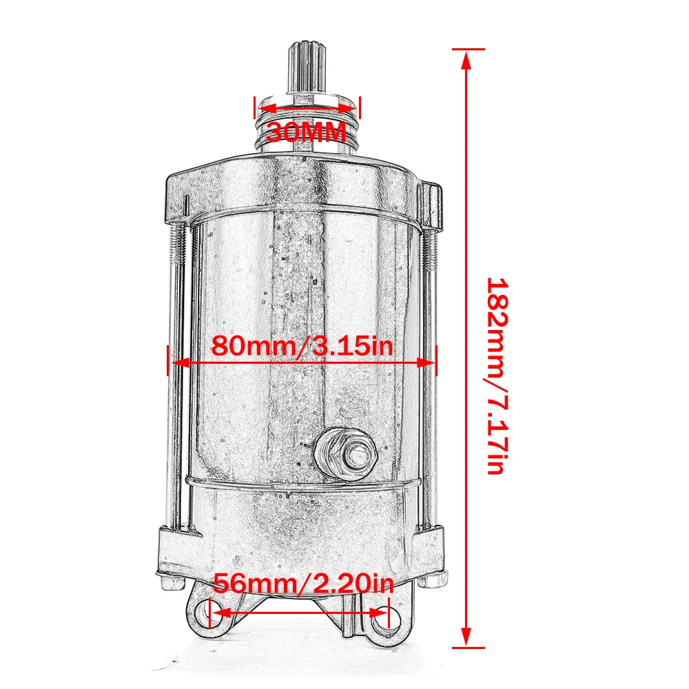 

Starter Motor for Yamaha XA1200 XL1200 XLT1200 XA800 XL800 XLT800 Wave Runner AR210 LS2000 LX210 LST1200 XRT1200 EXCITER 135 220