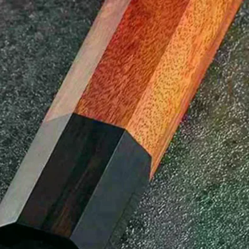 

1pcs Octagonal Handle for Kitchen Knife Handle Red Sandalwood bony Knife Handle