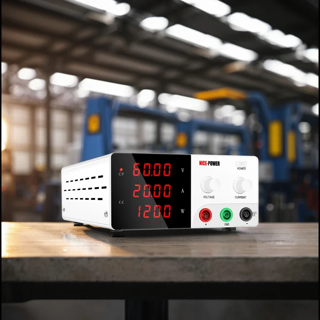 TLF NICE-POWER R-SPS6020 Lab High Power 1200W Switch DC Power Supply 60V 20A Adjustable Input 220V Single Output with Encoder Kn
