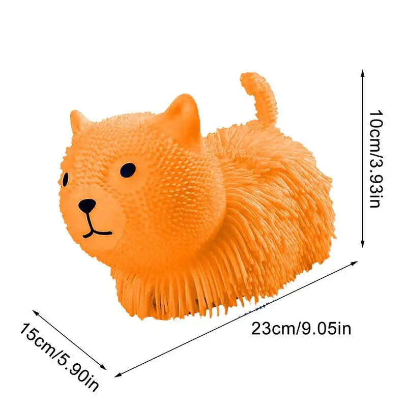 Stress Pinch Joy Hairball Dog Stress Toy TPR Robustes, weiches Squeeze Vent Relief Fun Squeezable Companion für Kinder und Erwachsene