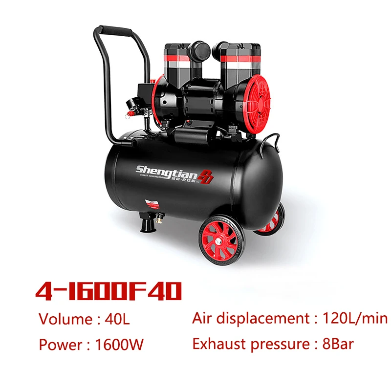 AcePower-Compressor de ar silencioso, silencioso, livre de óleo, bomba de ar portátil, reparo doméstico, inflação de pneus, sussurro, computador,