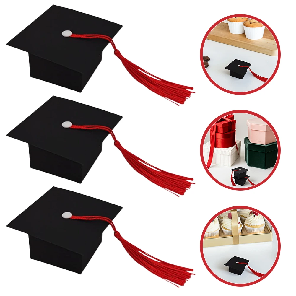 

50 Pcs Graduation Decorations Class of 2025 Candy Box Desktop Student Favors for Guests