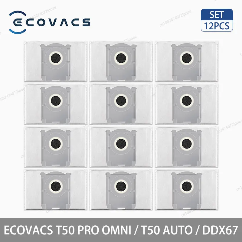 ECOVACS T50 PRO OMNI / T50 AUTO / DDX67 Robotstofzuiger Accessoires Hoofdzijborstel Hepa Filter Mop Doek Stofzak Onderdelen