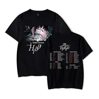 Ado Hibana World Tour 2025 Short Sleeve T-Shirt Crew Neck Cotton Unisex Fashionable Graphic Tee for Men And Women