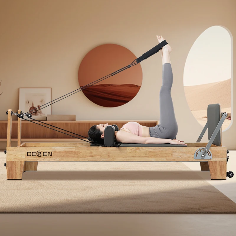 

Universal Eco-Friendly Oak Wood Pilates Reformer Machine on Sale for Pilate Exercise for Yoga Studio
