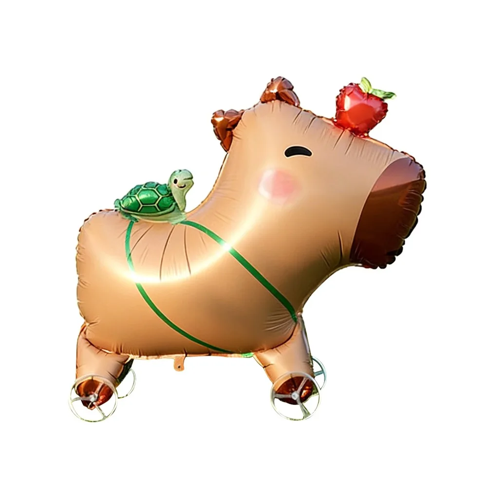 

Aluminum Film Foil Balloons Cartoon Design With Wheels Cartoon Balloons Standing Animals Animal Shape Animal Balloons