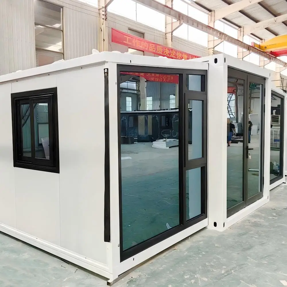 Hot Sale Prefabricated Modular 40Ft Aluminum Sunroom Outdoor Solarium Office Building Expandable Container House