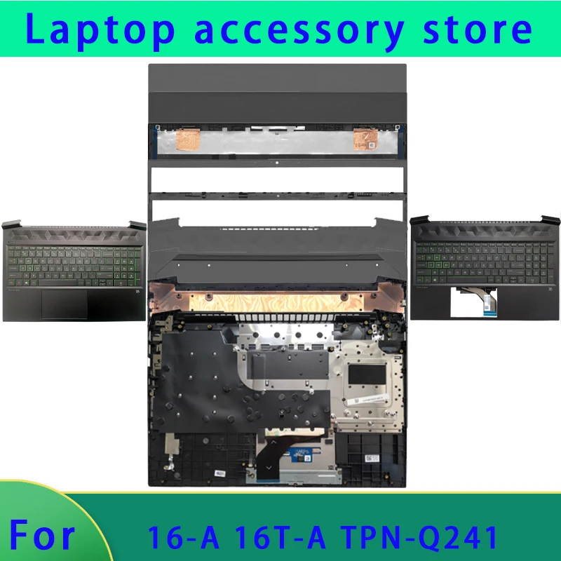 Suitable for Shadow Elf 6 MAX 16-A 16T-A TPN-Q241 laptop LCD screen top cover, front panel bottom shell palm rest, keyboard ABCD