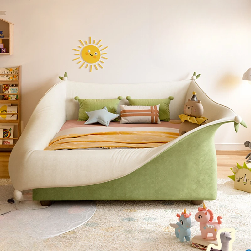 

Unique Queen Headboard Double Bed Wood Nordic Twin Living Room Childrens Princess Modern Cama Matrimonial Bedroom Furniture