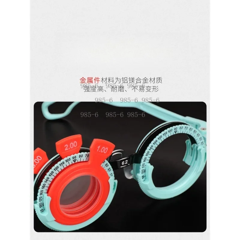 Lightweight Aluminum Magnesium Alloy Ophthalmic Trial Frame, Comfortable Fit Adjustable Frame for Eyeglass Testing