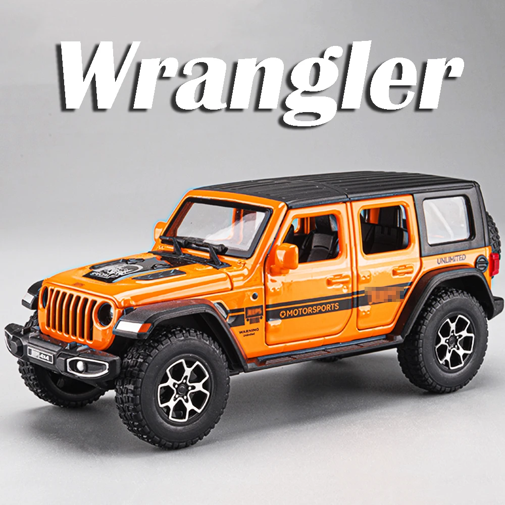 รถของเล่นโมเดลรถจี๊ปแรงเลอร์ รุ่นรูบิคอน ปี 1941 อัลลอยด์ ไดแคสต์ รถออฟโรด มีเสียง มีไฟ ประตูเปิดได้ แบบดึงหลัง ของเล่นเด็กผู้ชาย