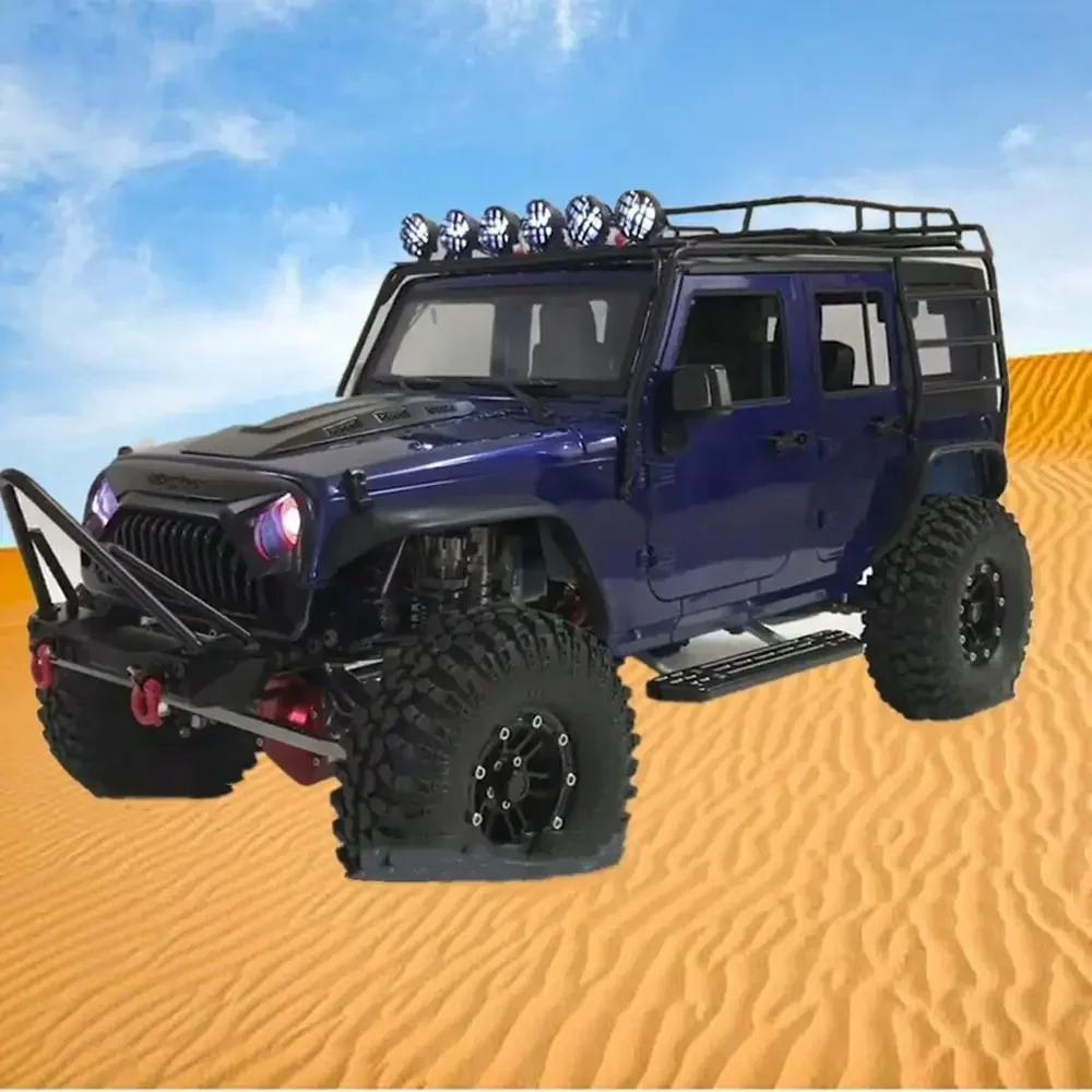 แร็คหลังคาโลหะ Roll Cage สําหรับ 1/10 RC Crawer Axial SCX10 313MM ฐานล้อ JEEP Wrangler Body SHELL