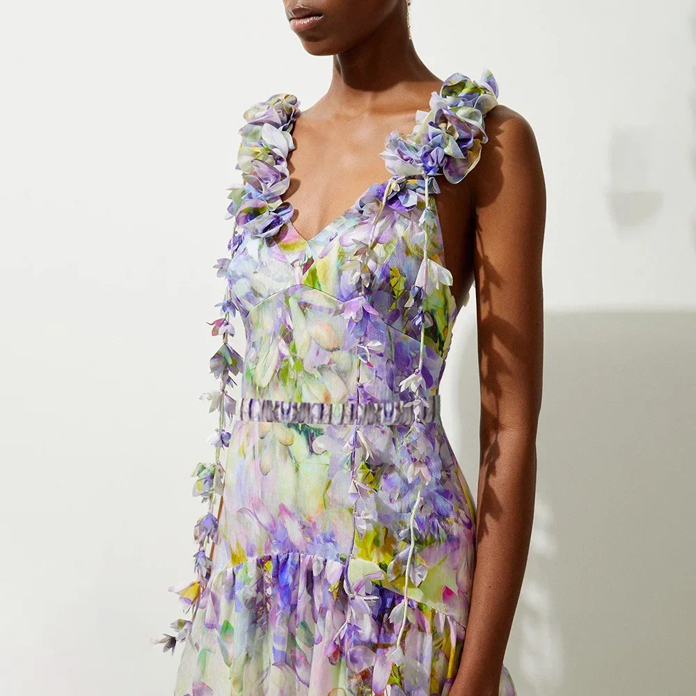 2024 수영복 신상 데칼 레이스업 분위기 있는 페어리 스타일 원피스 수영복 세트 여성 핫 아이템