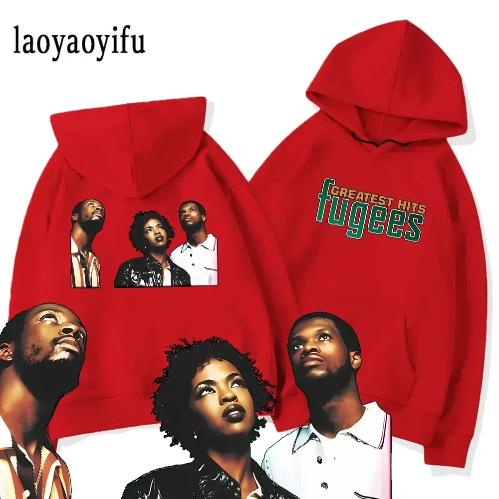 

Толстовка с капюшоном The Fugees Band, свободная толстовка с капюшоном, с надписью Ready or Not Tour концерт, 2024