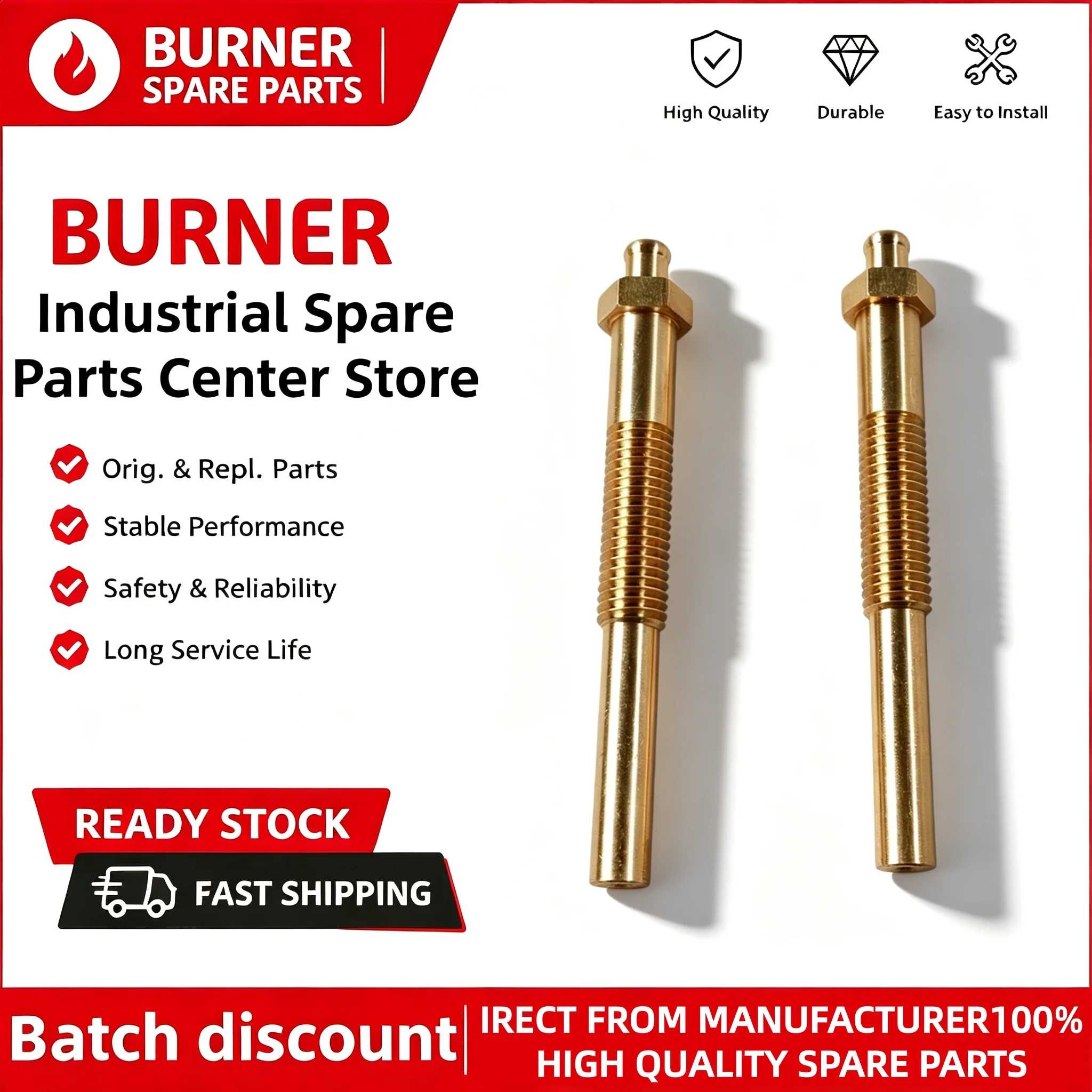 Genuine Italy RS‑Series Combustion Head Fixing Screw Burner Gun Mounting Bolt For RS34‑RS190 Gas Burner Replacement Spare Parts