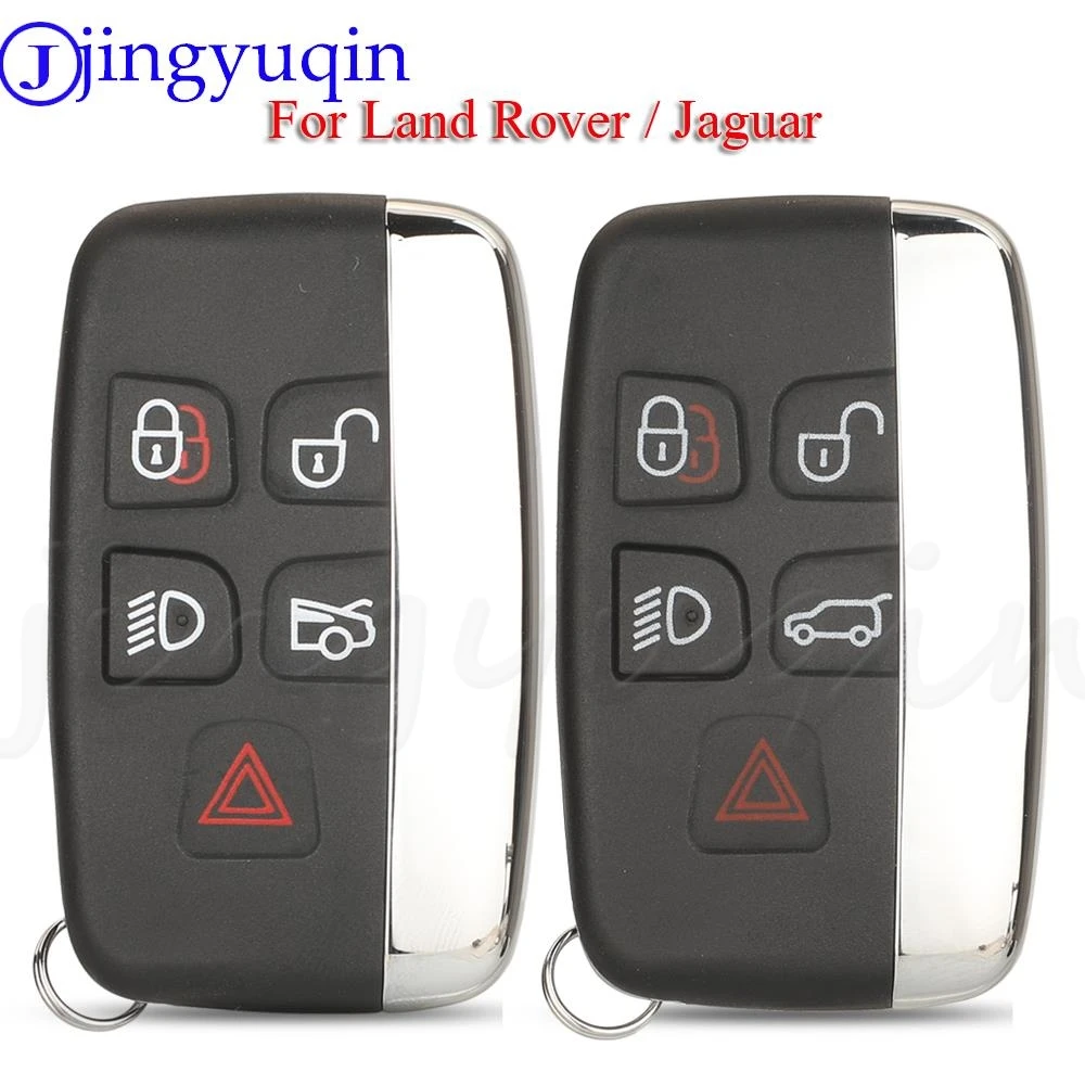 

Корпус выкидного ключа-брелока Jingyuqin с 5 кнопками для Land Rover LR4, Range Rover Sport, Evoque, Jaguar XJ, XJL, XF (без лезвия)