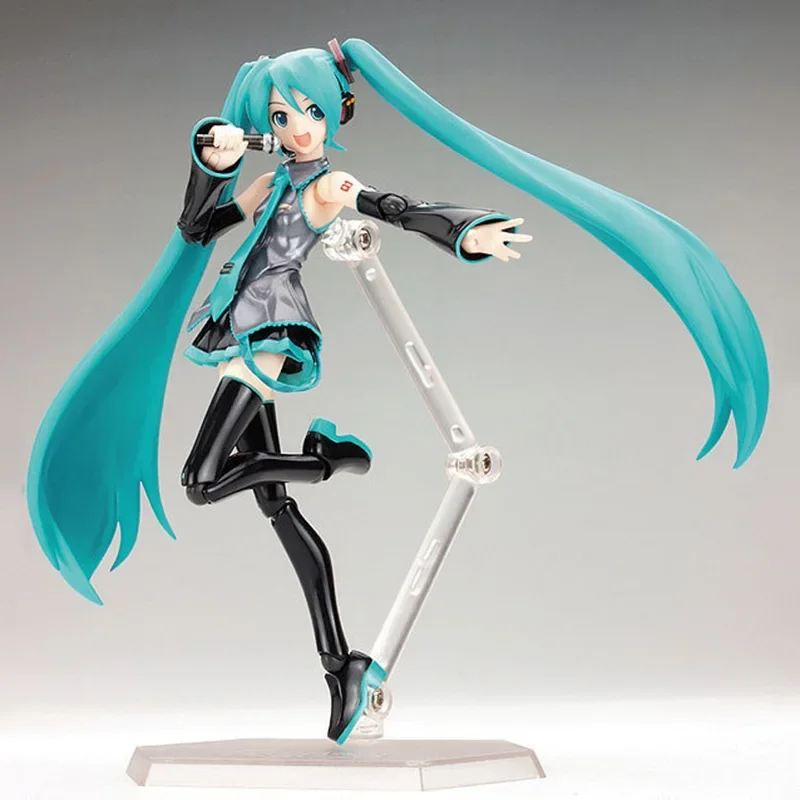 15CM Hatsune Miku rysunek Model akcji dekoracja lalki z kreskówek ozdoba kolekcja zabawek prezent prezent Ins Kawaii śliczne Anime piękny