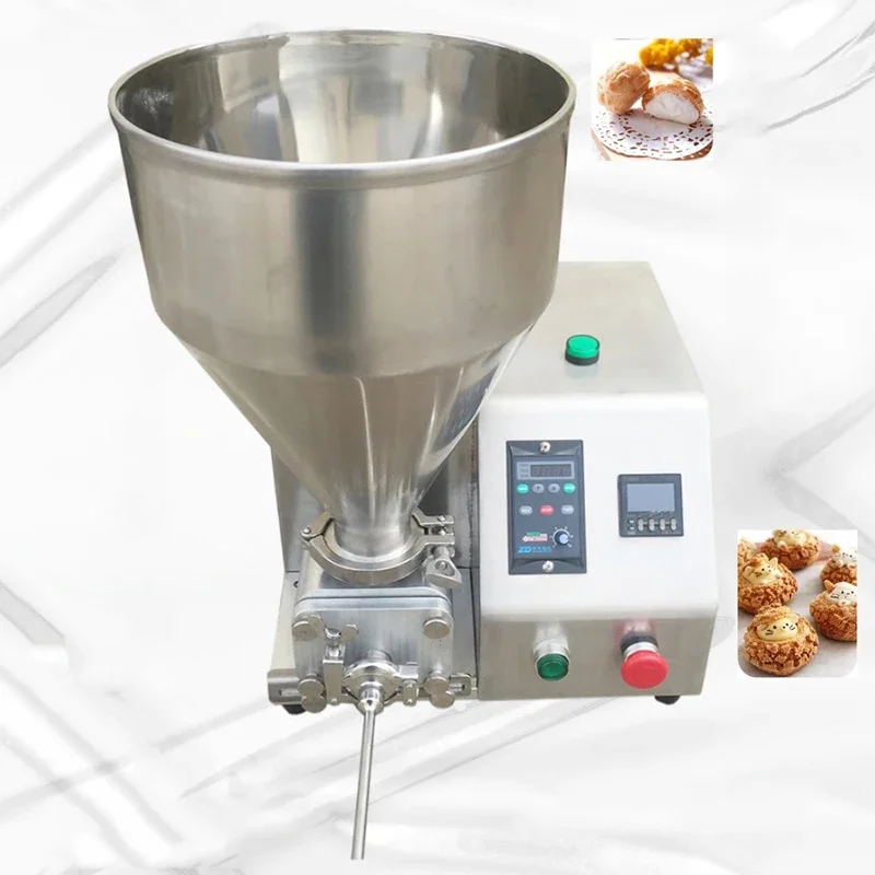 Donut Jam Injektionsmaschine Brassen Creme Injektor Tasse Kuchen Füllmaschine Churros Creme Füllmaschine Funktion Puff Füllstoff 220V