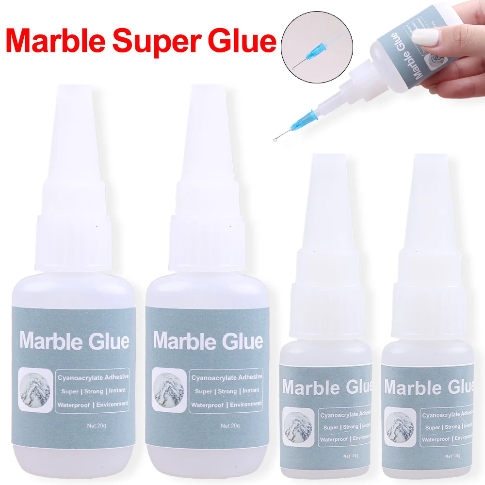 Professional Super Extra Strong Glue Marble Stone Jewelry DIY Craft Instant Adhesive Seconds Cyanoacrylate 502 Plastic Modeling