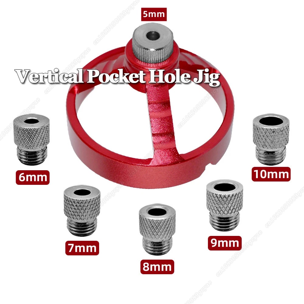 

Center Doweling Jig 5/6/7/8/9/10mm Drilling Guide Vertical Pocket Hole Jig Woodworking Joinery Dowel Hole Punch Locator Tool