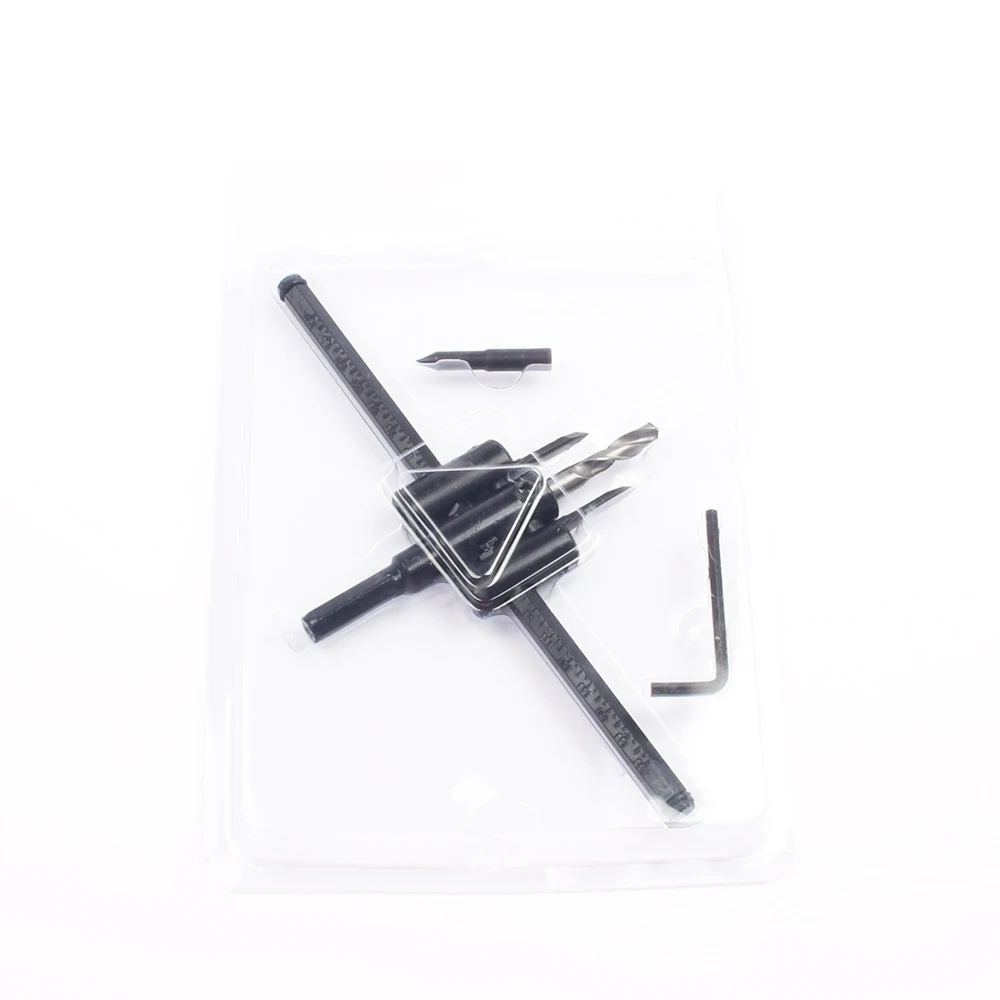 LUBAN regulowana metalowa drewniane kółko frez wiertła zestaw do cięcia narzędzie do majsterkowania 30mm-120mm czarne aluminium ostrze 30mm-200mm 30mm-300mm