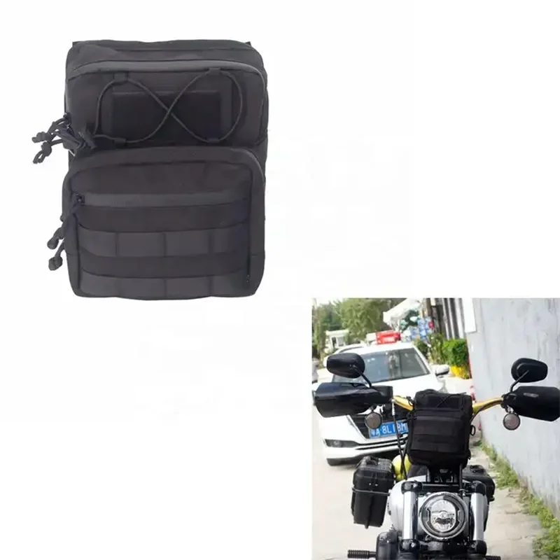 

Club Style Utility Molle Traveller Bar Handlebar T-Bar Bag Handle Bags For Harley Dyna Street Bob FXBB Softail Sportster