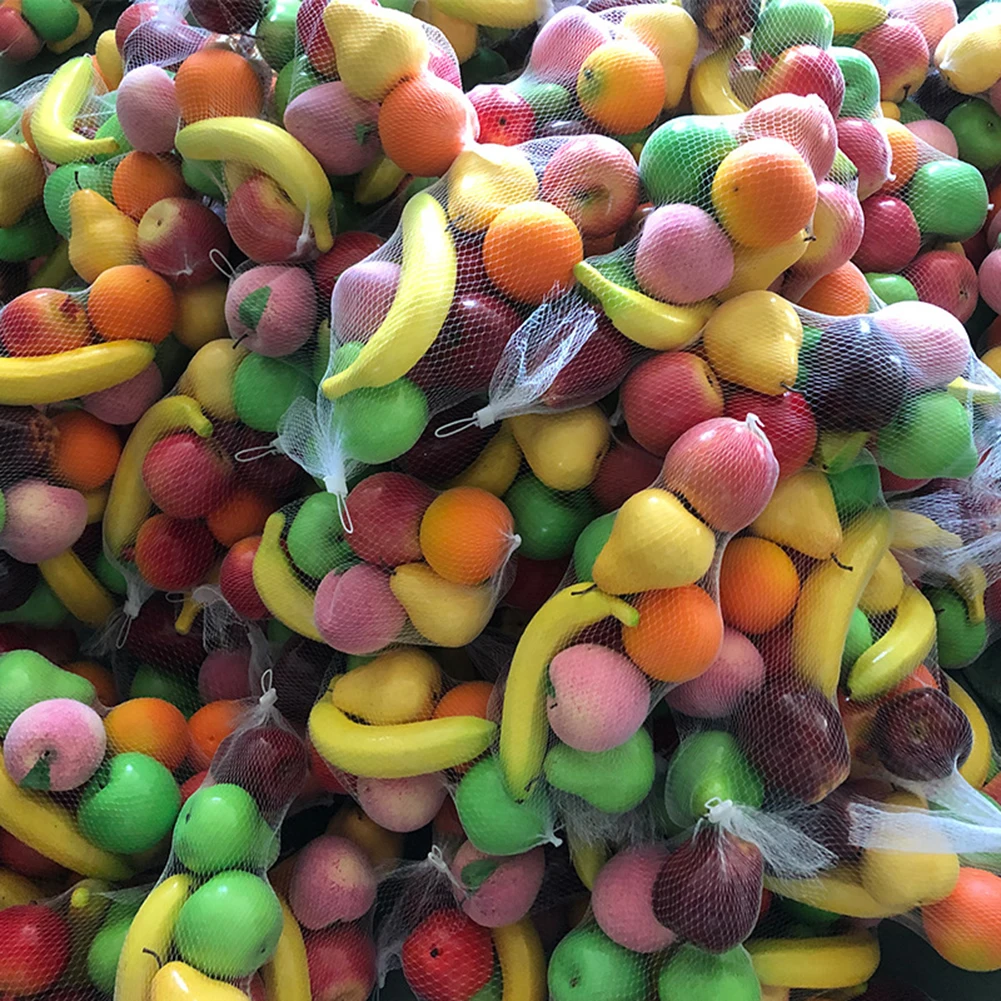 Ensemble de fruits artificiels décoratifs pour la maison, fournitures de fête d'anniversaire et de mariage, décorations de festival, photo, 12 pièces