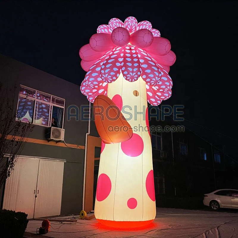 Wonderful Fantastic Giant Inflatable Flower for Stage Customized Lighting Inflatable Flower Decoration with LED