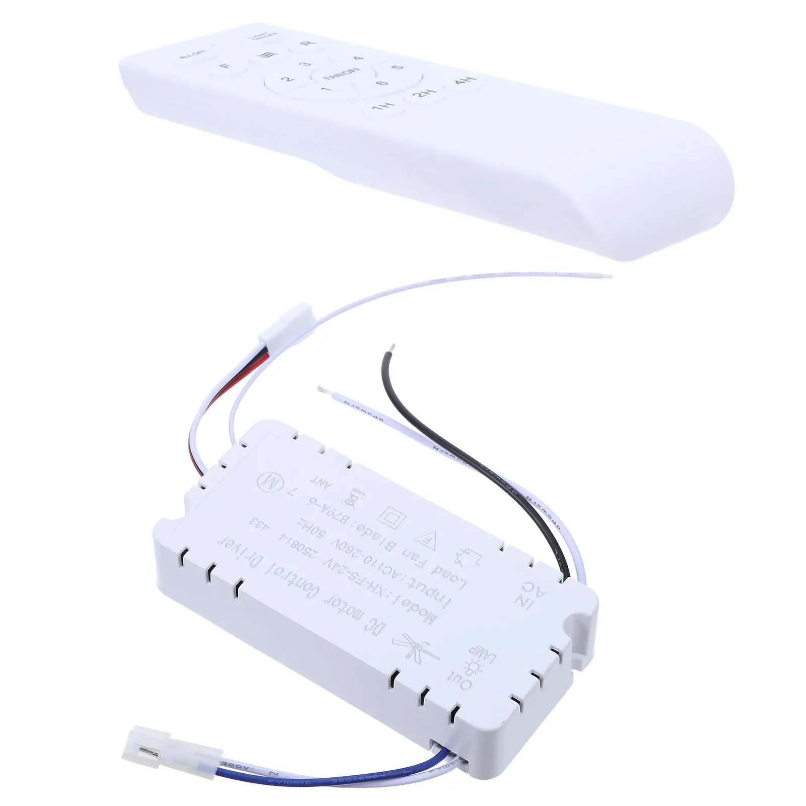 

Комплект беспроводного пульта управления для умного потолочного вентилятора (1 шт.) с контроллером на 6 светильников, замена для спальни и гостиной