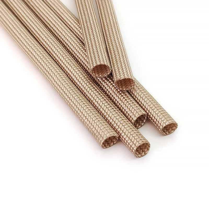 ID 1 ~ 30mm Fiberglass Sleeve 800 Deg.C High Temperature Insulation Alkali free glass fiber tube For Various Wire Harnesses