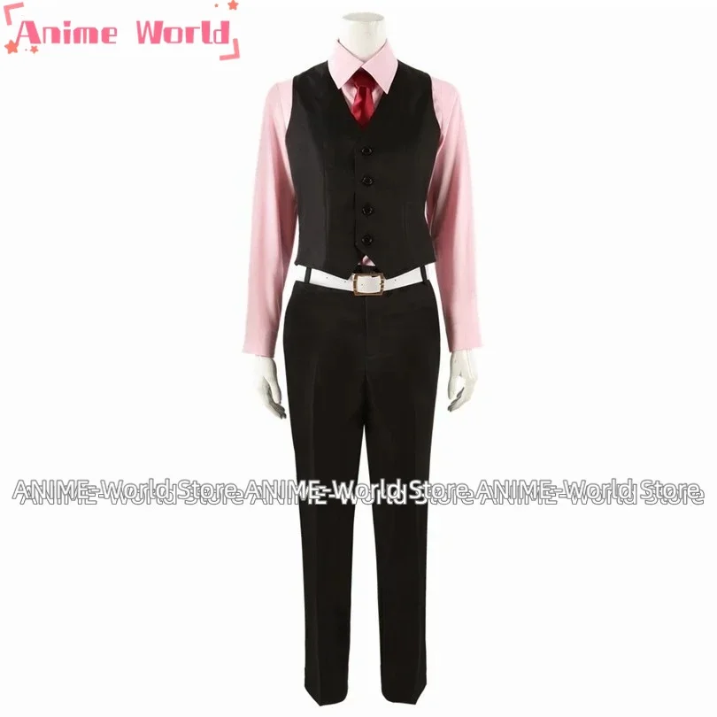 Cosplay Anime Shotaro Hidari Cosplay Costume Man Cospaly Black Suit Pants Vest Hat Halloween Cos