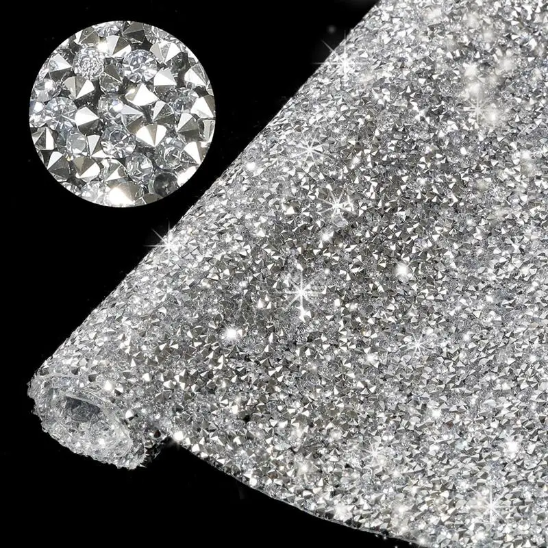 24*20 سنتيمتر ذاتية اللصق الماس بريق بولي PU البريق لحفل الزفاف الحرفية خلفية الحدود ديكور المواد اليدوية DIY بها بنفسك #4