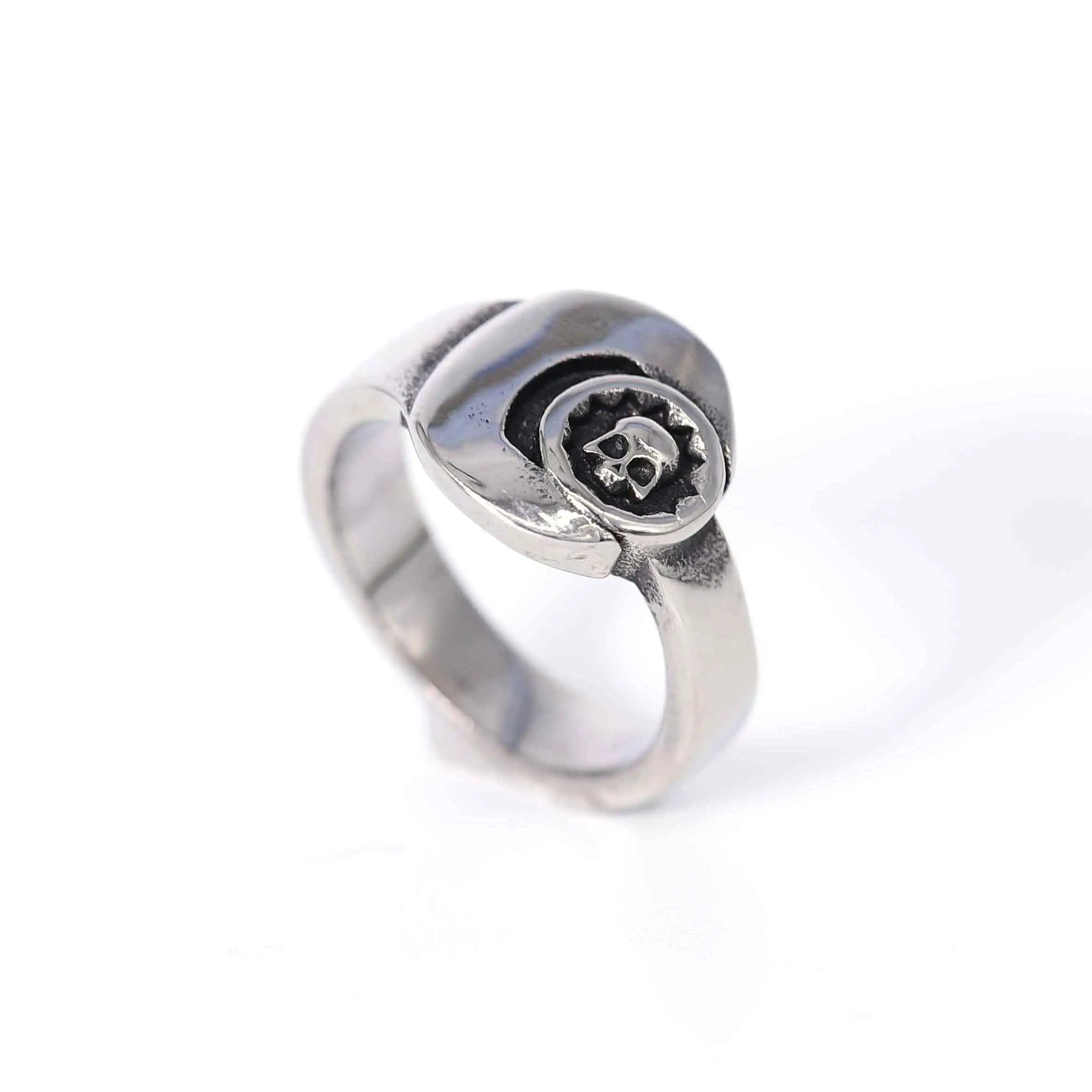 316l Stainless Steel Men's Ring Billiards Black Eight Rings