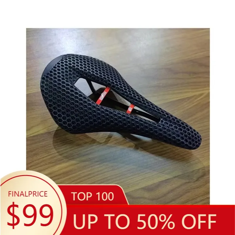 

3D Printed Hollow Carbon Fiber Road Bike Front Seat Mat Ventilation Racing Bike Saddle