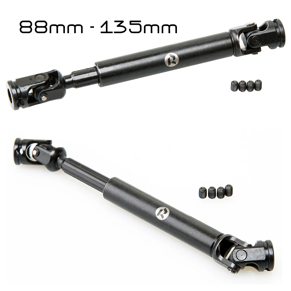 RhinoRC Tiny Stainless Steel Heavy-Duty Drive Shaft for 1/10 RC Car Crawler Axial SCX10 TRX4 Redcat Gen8